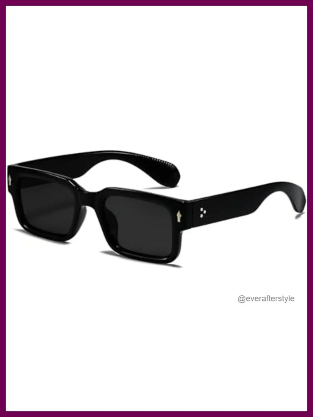Chunky Thick Frame Square Sunglasses UV400 Protection